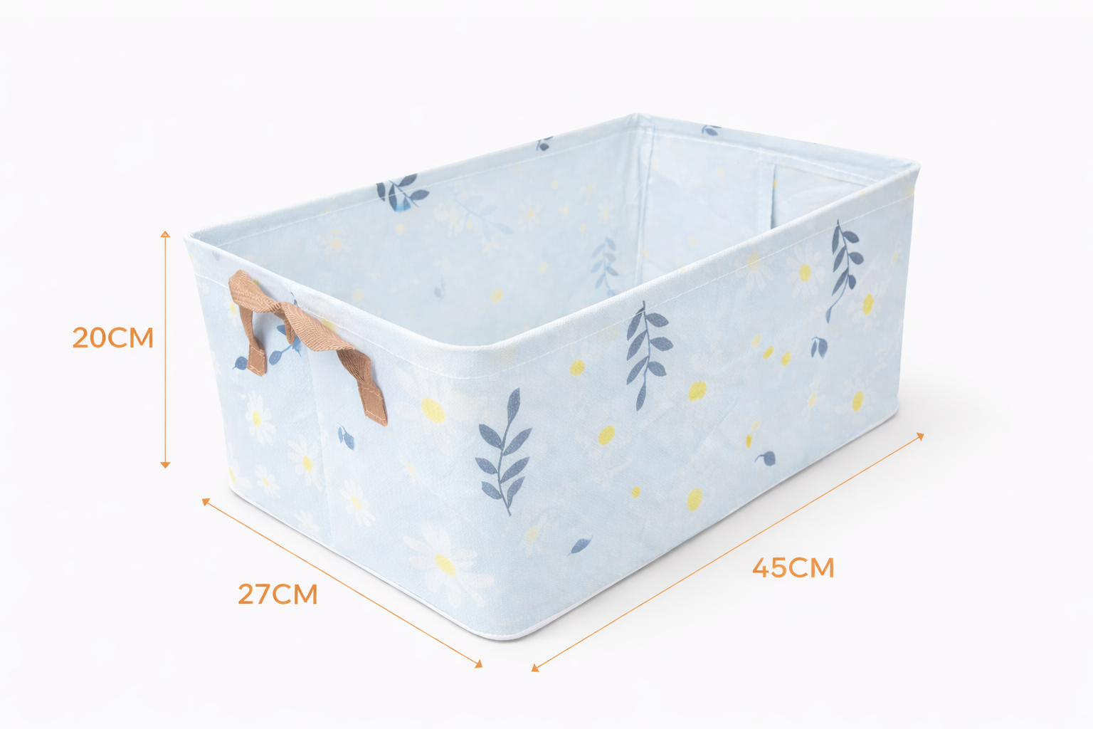 Foldable Fabric Storage Box for Clothes | Wardrobe Organizer with Handles