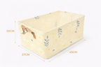Foldable Fabric Storage Box for Clothes | Wardrobe Organizer with Handles